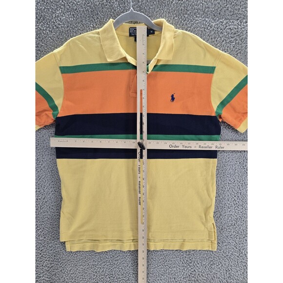 Polo Ralph Lauren Polo Shirt Mens Medium Striped Short Sleeve Classic Fit Rugby - Picture 4 of 7